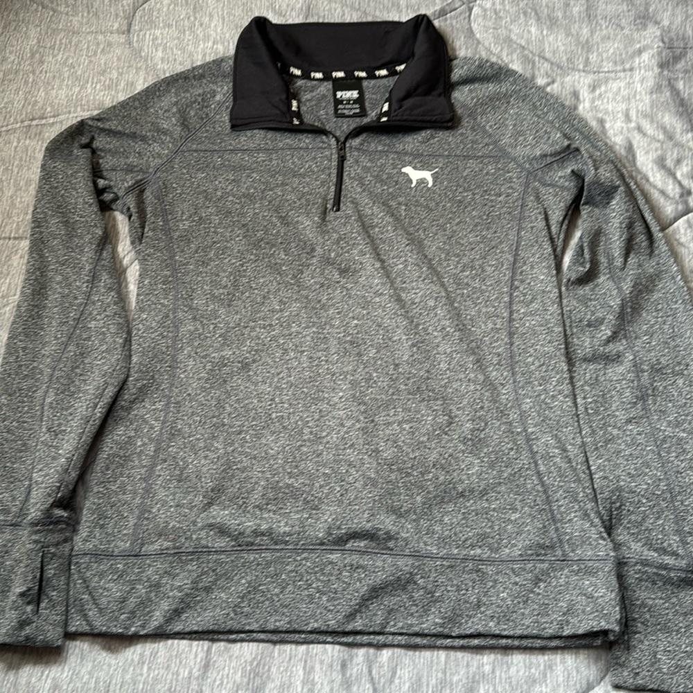 Pink 3/4 zip pullover activewear